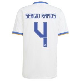 Fußballtrikots Real Madrid Sergio Ramos 4 2021-2022 Kurzarm Heimtrikotsatz kaufen